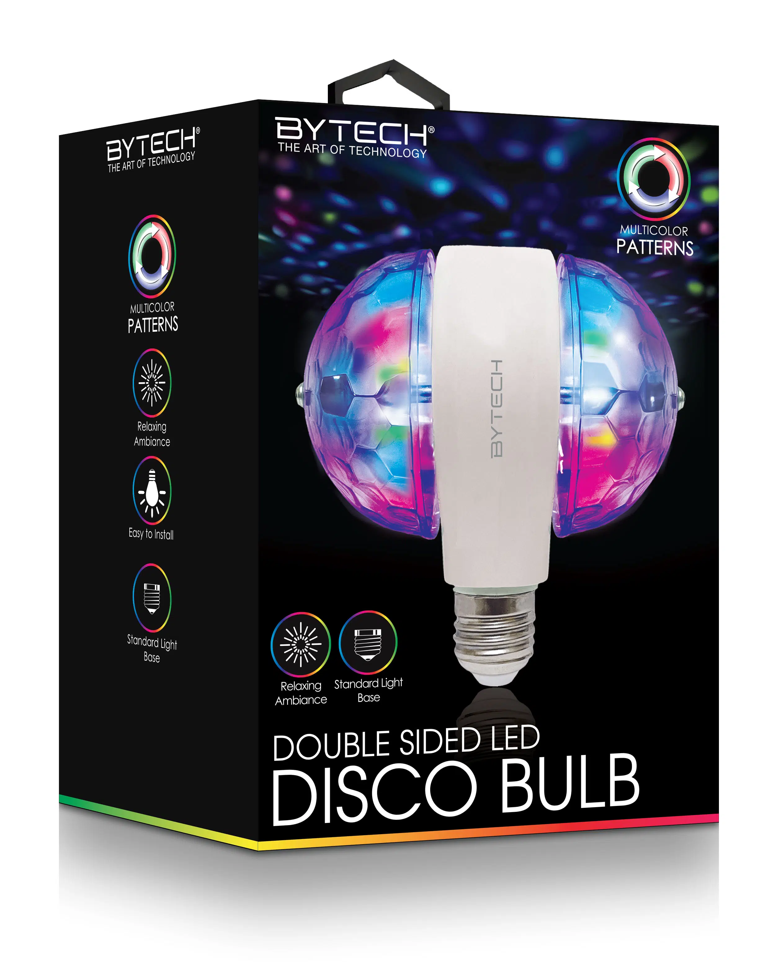 Bytech Double Sided LED Disco Bulb White 2 Pack ISHOPID