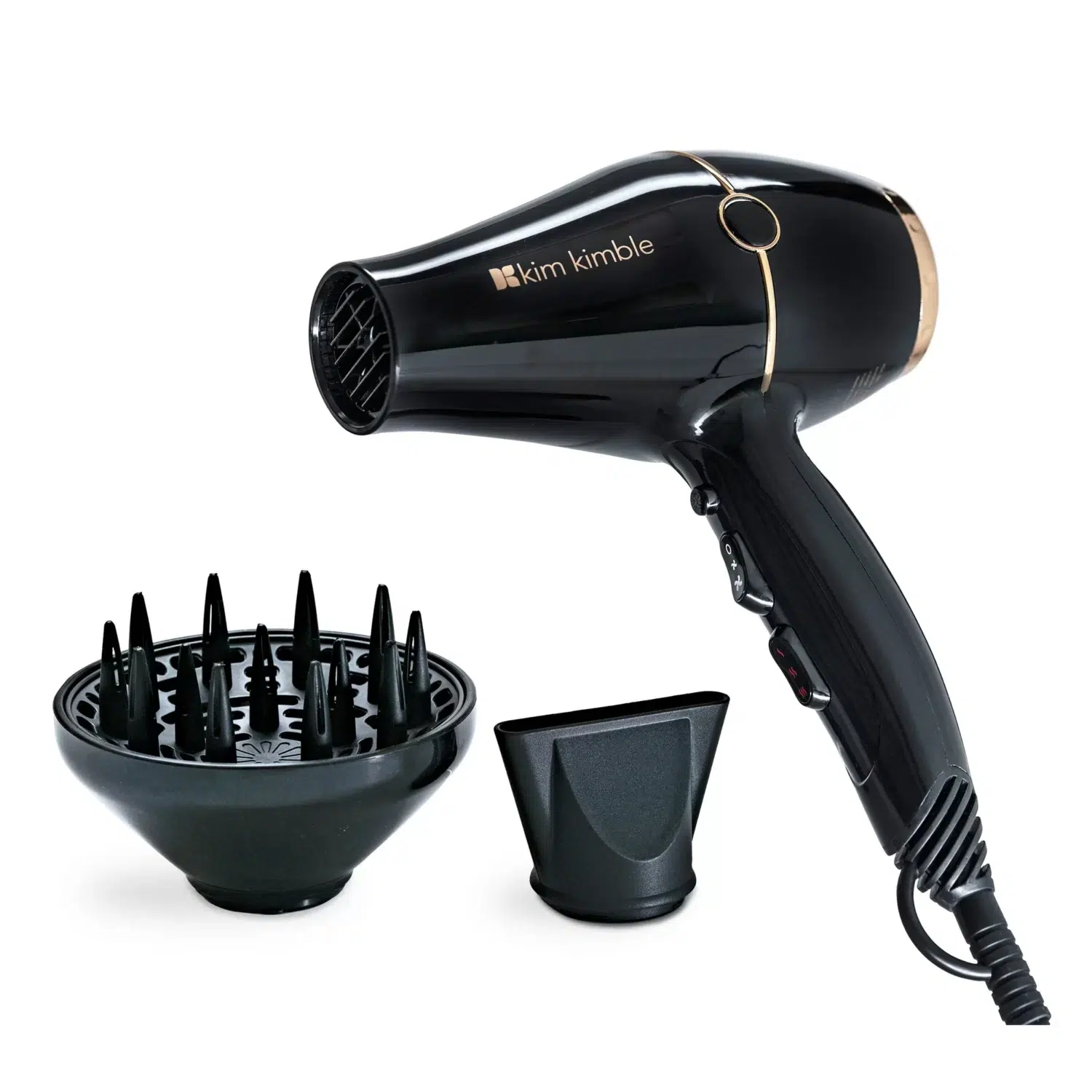 Mini Hair Dryer with Concentrator Nozzle High-Powered Mini Hair Dryer