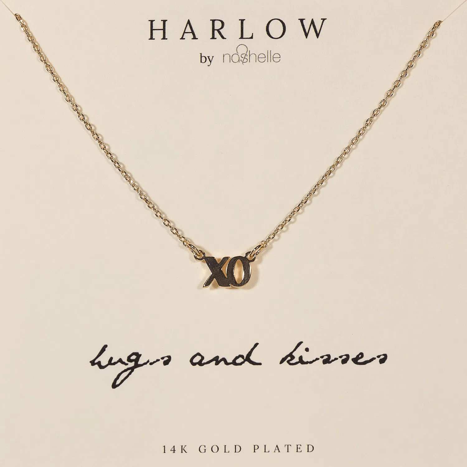 Harlow jewelry XO necklace Hugs and kisses necklace Statement jewelry